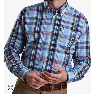 Barbour Men's Tailored Fit Plaid Button Down Shirt - Multicolor - Size S